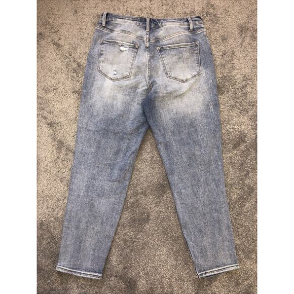 Risen Jeans Tapered Leg Distressed Jeans Size 11/30 - Picture 4 of 8